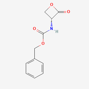 Chemical structure of N-Carbobenzyloxy-D-serine-beta-lactone