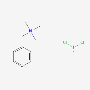 Chemical structure of Benzyltrimethylammonium dichloroiodide