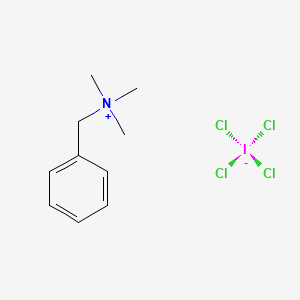 Chemical structure of Benzyltrimethylammonium tetrachloroiodate