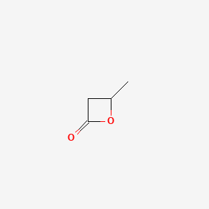 Chemical structure of beta-Butyrolactone