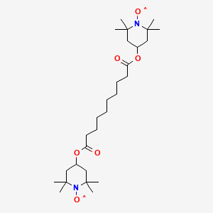 Chemical structure of Bis(2,2,6,6-tetramethyl-4-piperidyl-1-oxyl) sebacate