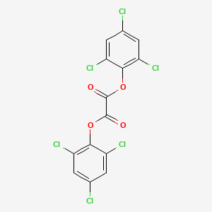 Chemical structure of Bis(2,4,6-trichlorophenyl) oxalate