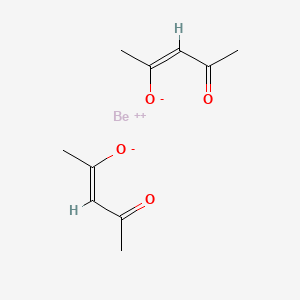 Chemical structure of Beryllium acetylacetonate
