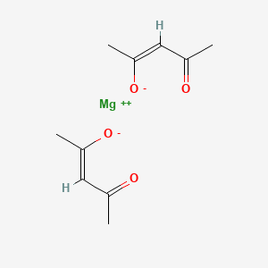 Chemical structure of Bis(2,4-pentanedionato)magnesium(II)