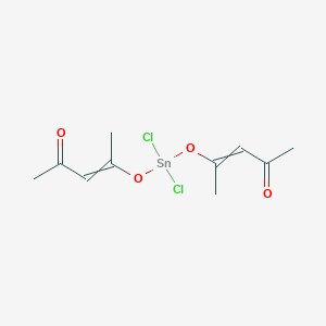 Chemical structure of Bis(2,4-pentanedionato)tin(IV) Dichloride