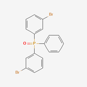 Chemical structure of Bis(3-bromophenyl)phenylphosphine Oxide