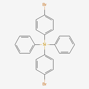 Chemical structure of Bis(4-bromophenyl)diphenylsilane