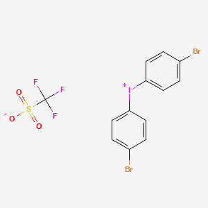 Chemical structure of Bis(4-bromophenyl)iodonium triflate