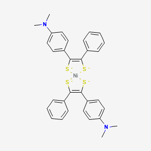 Chemical structure of Bis(4-dimethylaminodithiobenzil)nickel(II)