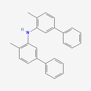Chemical structure of Bis(4-methylbiphenyl-3-yl)amine