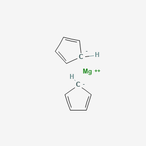Chemical structure of Bis(cyclopentadienyl)magnesium