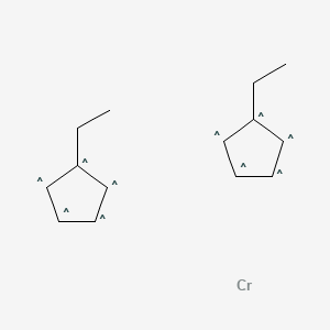 Chemical structure of Bis(ethylcyclopentadienyl)chromium