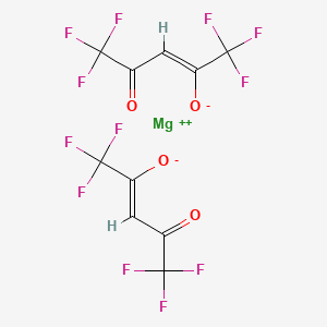 Chemical structure of Bis(hexafluoroacetylacetonato)magnesium