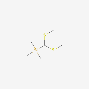 Chemical structure of Bis(methylthio)(trimethylsilyl)methane