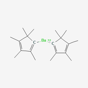 Chemical structure of Bis(pentamethylcyclopentadienyl)barium