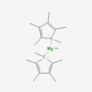 Chemical structure of Bis(pentamethylcyclopentadienyl)magnesium