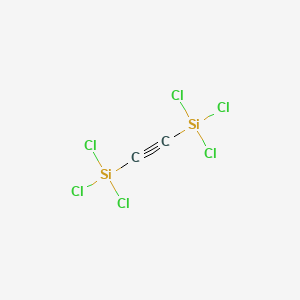 Chemical structure of Bis(trichlorosilyl)acetylene