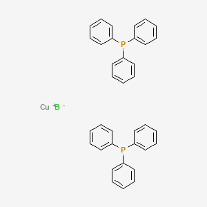 Chemical structure of Boranuide;copper(1+);triphenylphosphane