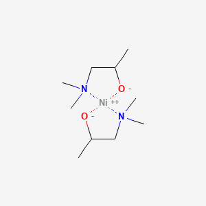 Chemical structure of Bis[1-(Dimethylamino-κN)-2-propanolato-κO]nickel