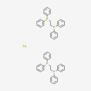 Chemical structure of Bis[1,2-bis(diphenylphosphino)ethane]palladium(0)