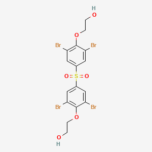 Chemical structure of Bis[3,5-dibromo-4-(2-hydroxyethoxy)phenyl] sulfone