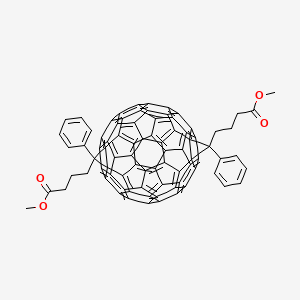 Chemical structure of Bis[60]PCBM