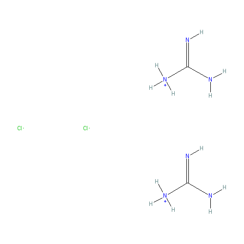 Chemical structure of Bisguanidinium dichloride