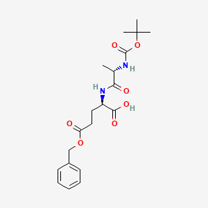 Chemical structure of Boc-Ala-D-Glu(OBzl)-OH