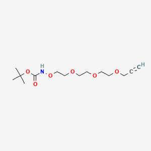 Chemical structure of Boc-aminooxy-PEG3-propargyl