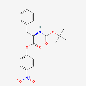 Chemical structure of Boc-D-Phe-ONp