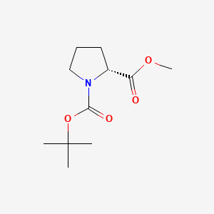 Chemical structure of Boc-D-Pro-OMe