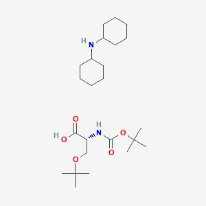 Chemical structure of Boc-D-Ser(tBu)-OH·DCHA