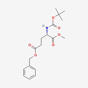 Chemical structure of Boc-Glu(Obzl)-OMe