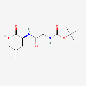 Chemical structure of Boc-Gly-Leu-OH