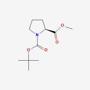 Chemical structure of Boc-L-Pro-OMe