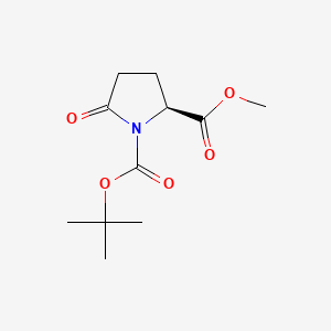 Chemical structure of Boc-L-Pyroglutamic acid methyl ester