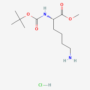 Chemical structure of Boc-Lys-OMe (hydrochloride)