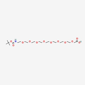 Chemical structure of BocNH-PEG8-CH2COOH