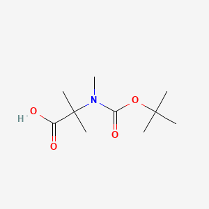 Chemical structure of Boc-N-Me-Aib-OH