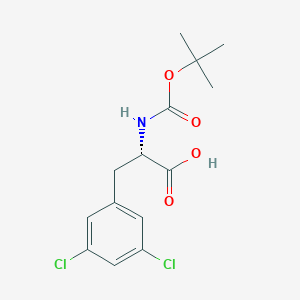 Chemical structure of Boc-Phe(3,5-Cl)-OH