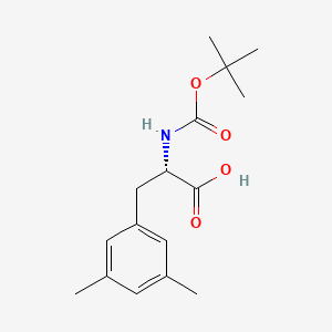 Chemical structure of Boc-Phe(3,5-Me)-OH