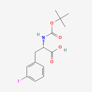 Chemical structure of Boc-Phe(3-I)-OH