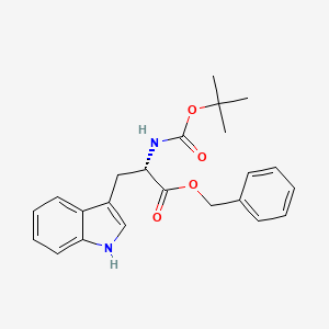 Chemical structure of Boc-Trp-OBzl