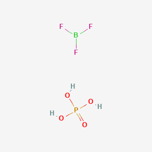 Chemical structure of Phosphoric acid;trifluoroborane