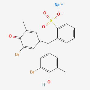 Chemical structure of Bromcresol Purple sodium