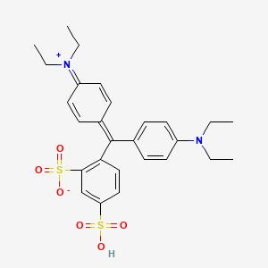 Chemical structure of C·I· Acid Blue 1