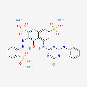 Chemical structure of Reactive Red 24