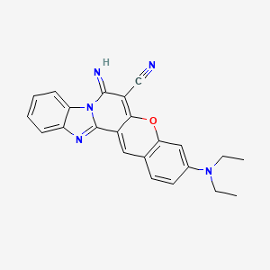 Chemical structure of C·I· Solvent red 197
