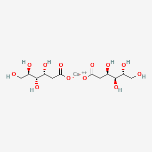 Chemical structure of Calcium (3R,4S,5R)-3,4,5,6-tetrahydroxyhexanoate