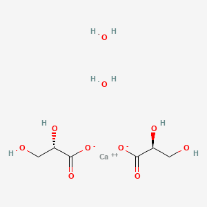 Chemical structure of Calcium 2,3-dihydroxypropanoate dihydrate